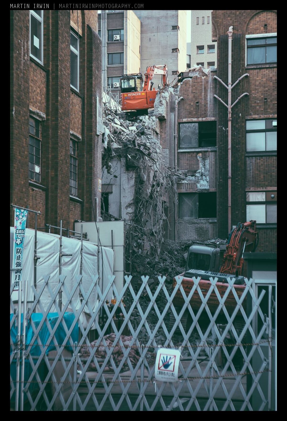 I guess the baby digger climbed up there?